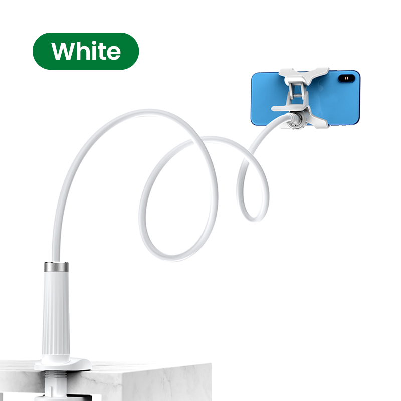 UGREEN Gooseneck Mobile Phone Clip Long Arm Holder Clamp Mount for SAMSUNG S22+/iPhone 13 Pro Max/OPPO Reno 3/Huawei P50 Flexible Bed Desk Table Clip Bracket for Phone 4.0-7.2 Incher