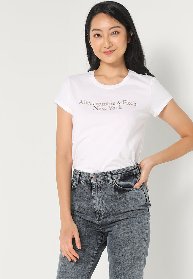 Abercrombie & Fitch Embroidered Logo Tee (Female)