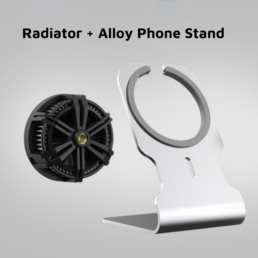 INOVAGEN Magnetic Phone Cooler With Phone Stand&Wireless Charging/Phone Radiator For Gaming PUBG Heat Dissipation MagSafe Support,15W QC/PD Fast Charging