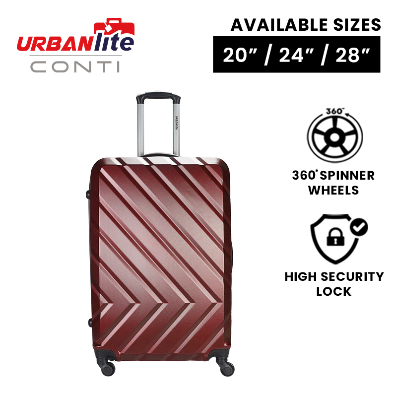 [SG Ready Stock] URBANlite CONTI - 24 inch ABS Hard Case with 360° Spinner Wheel Luggage ULH8919 3 Working Days For Delivery By Universal Traveller