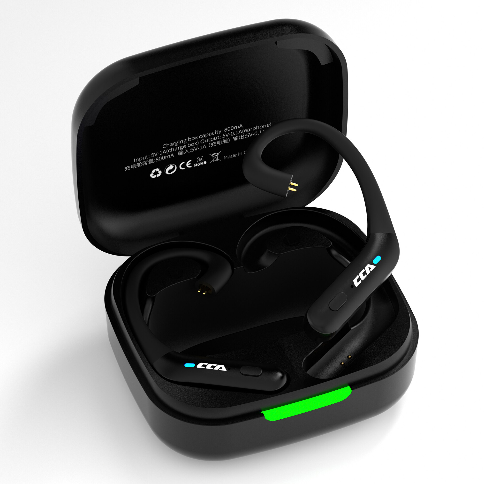 CCA BTX Wireless Earphones Ear Hook Module Bluetooth-Compatible 5.2 Headset HiFi Sport Game True Wireless Bluetooth Headphones trn kz az09 Pro edx zsn edx Pro