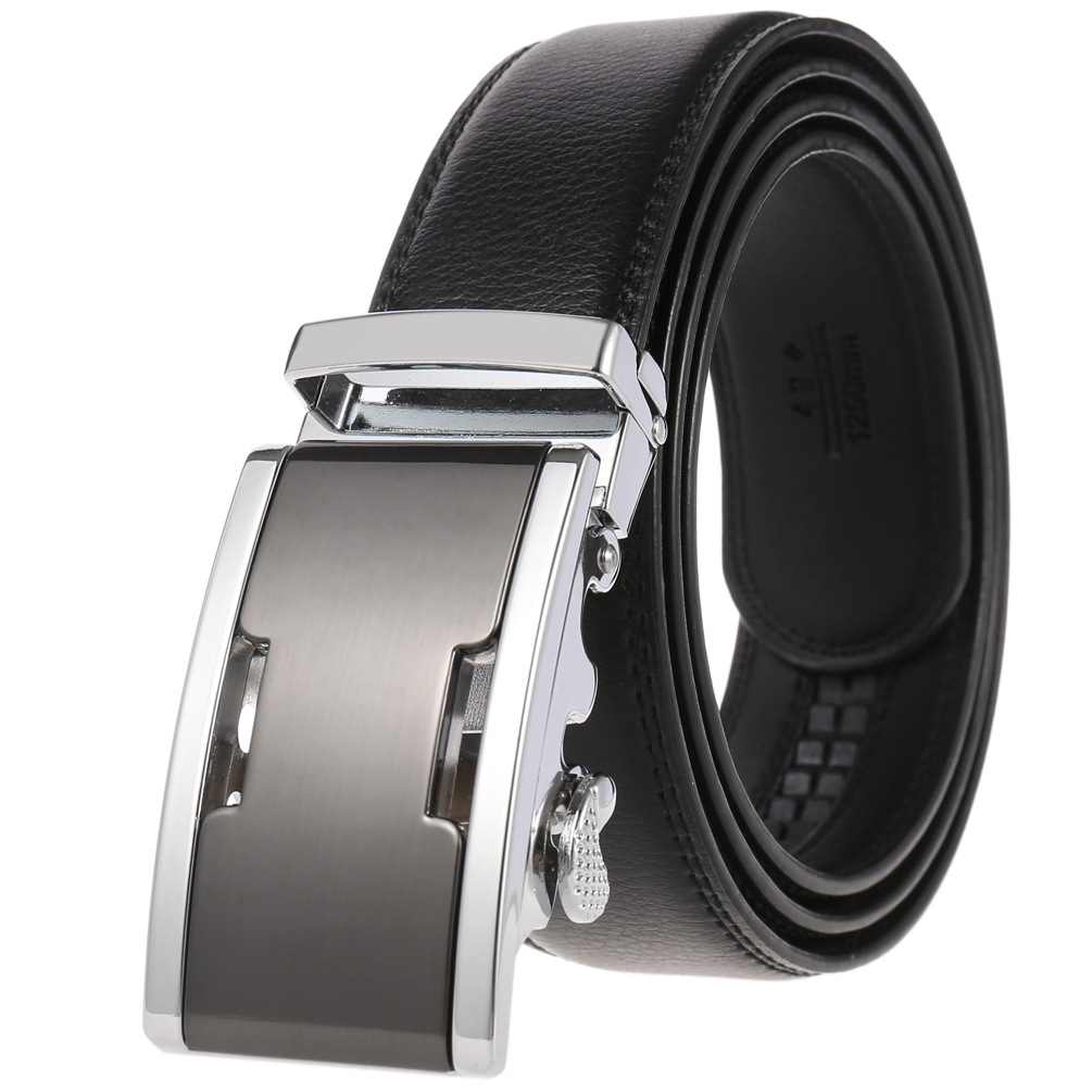 2021Casual Men's Belt Men Belt Leather Male Genuine Leather Belt Strap Belts Luxury Brand Automatic Buckle Brown Belts Plus Size 130 cm LONG BeltLuxury Leather Belt High Quality All Black Brown Alloy 