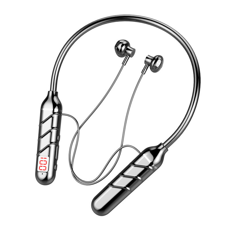 Magnetic Neckband Headphones Wireless Bluetooth 5.2 Earphones LED Display HIFI Headset Sport Noise Cancel Earbuds