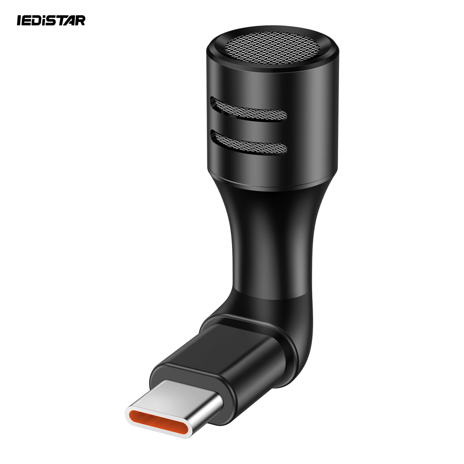 IEDiSTAR Mini Smartphone Video Microphone Cardioid Condenser Mic Type-C Plug CVC Active Noise Reduction Plug and Play with Foam Windshield for Android Phone Video Vlogging Interview Singing