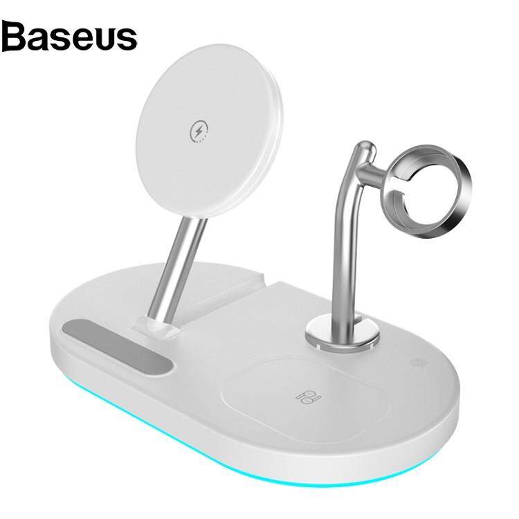 Baseus wireless charger A23 3 in 1 Magnetic Wireless Charger for iPhone Portable Folding Wireless Charging Stand with Small Night Lamp  for iPhone 12 13 Series/iWatch/AirPods?24hrs ship out?
