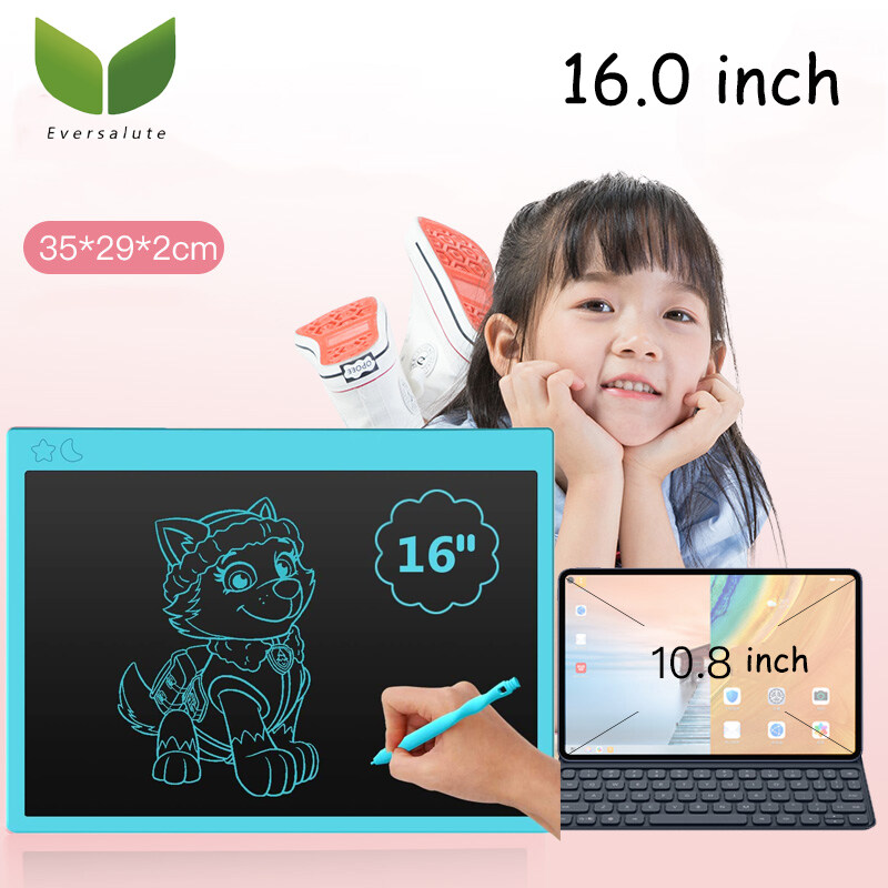 Eversalute 16 Inches LCD Writing Tablet, Rechargeable Design Colorful Screen Drawing & Sketching Tablets Drawing Board, Doodle and Scribbler Boards for Toddler Kids, Electronic Educational Learning To