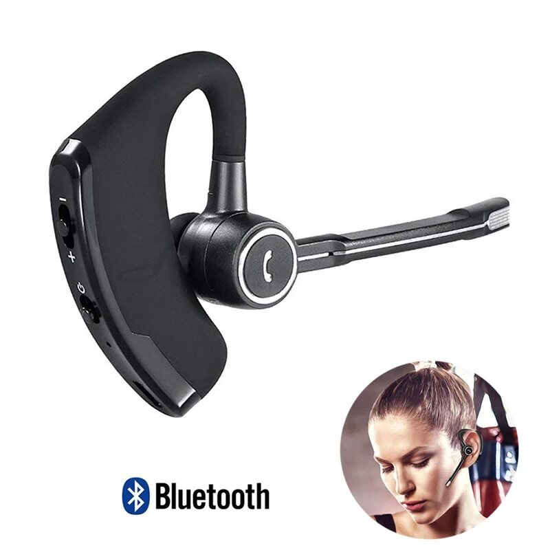 【Ready Stock】Vitog 2021 New Wireless Bluetooth Earphone with Mic,V8 Stereo Wireless Headset for Meeting/Calling/Driving,Handsfree Noise Reduction Business Bluetooth Headset for Xiaomi iPhone Huawei Vi