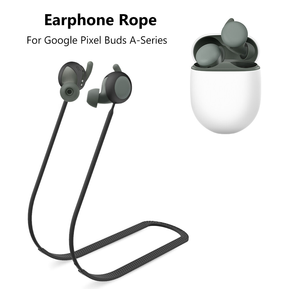 Silicone Anti-Lost Holder Cable Comfortable Waterproof Headphone Neck Strap Anti Slip Headphone Neck Cord Soft Portable for Google Pixel Buds A-Series