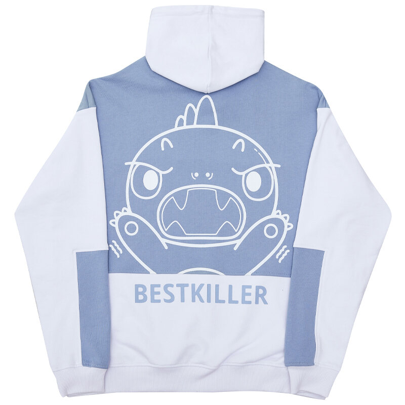 BTK Joint Name Spring and Autumn Fashion Brand Little Monster Hooded Sweater Men's Contrast Color Hoodie Couple Loose National Fashion Ins Coat