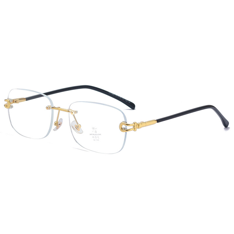 PTQ Shades for Men 2022 New Sun Glasses Women's Rimless Anti-UV Sunglasses Fashion Anti-blue Light Glasses